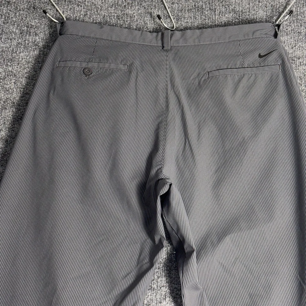 Nike Golf Pants Mens 40x32 Charcoal Pinstripe‎ Tour Performance Dri Fit